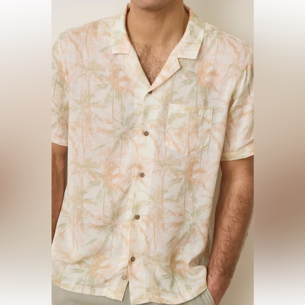 Marine Layer Tencel Linen Resort Shirt